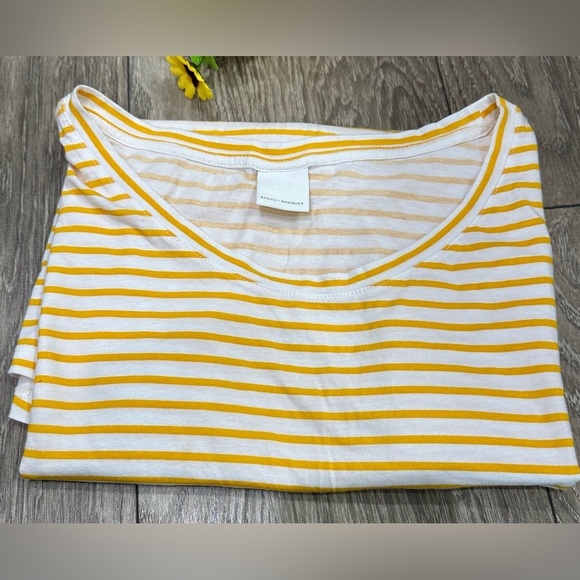 H&M Yellow & White Stripe T-Shirt - Size XL 🍋 - Picture 5 of 8